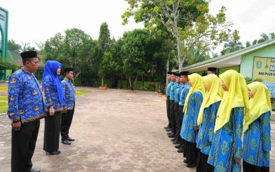 MAN 2 Labura Lepas Tim Paskibra Ikuti LBB Adipati 2026 di Medan
